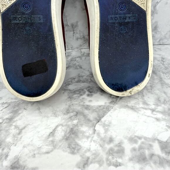ROTHY’S  The Original Slip On Burgundy Knit Sneaker for Women’s Sz 8.5 - Picture 15 of 16